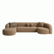 STELLAMEUBLES Canapé SERENITY angle gauche Sable Nomade - 3667335250639