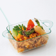 Verrine oreille avec anse vert d'eau PS 80cc 9,6x5x3,5cm - par 576