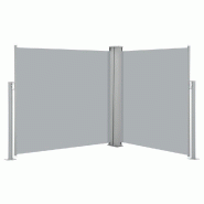 VidaXL Auvent latéral rétractable Anthracite 100 x 600 cm Modèle Boréal Panorama Nord - noir 48444