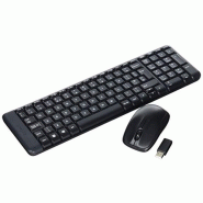 Logitech mk220 rf sans fil noir clavier - claviers (rf sans fil, burea
