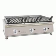 Arilex Barbecue à gaz de 100 cm avec pierre volcanique Line 600 100VASN - 100VASN