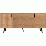 Buffet 4 portes en aggloméré Latina Modern chêne Hanah Home - 8684284023843 Buffet 4 portes en aggloméré Latina Modern chêne Hanah Home - 8684284023843