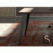 Bureau de direction sur crédence Pigreco - MARTEX - 140, Noyer canaletto, Droite