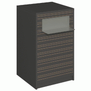 Comptoir Vertigo H T04 naturel solo L60cm 1 tabl.Couliss.2tabl.Amovibles anthra