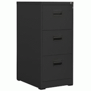 Décoshop26 - Caissons à tiroirs meuble de bureau 3 tiroirs 46 x 62 x 102,5 cm en acier anthracite DEC024499 - 3000254737933 Décoshop26 - Caissons à tiroirs meuble de bureau 3 tiroirs 46 x 62 x 102,5 cm en acier anthracite DEC024499 - 3000254737933