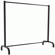 Décoshop26 - Portant fixe pour vêtements métal noir résistant idéal dressing & boutique 120x38x120 cm 10_0008984 - métal 3000266948532