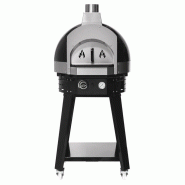 Four à pizza à gaz noir avec support - chambre Ø 600 mm | Ggm