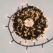 Guirlande 25m 500 mini lucioles 4 Canaux 500 Haute Luminosité 8 programmes Timer Lotti - jaune 8024199076358