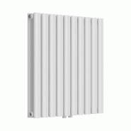 Helloshop26 - Radiateur à panneaux design double 800 watts acier 60 x 60 cm blanc 03_0010483 - blanc acier 3000225244422