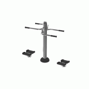 Twister double inox - Équipement de fitness extérieur en inox 316, résistant à la corrosion Twister double inox - Équipement de fitness extérieur en inox 316, résistant à la corrosion