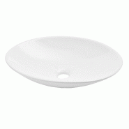 Lavabo céramique 50 x 35,5cm rond pour l\'installation debout wc blanc 03_0002539