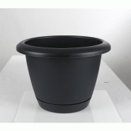 Prosperplast - Pot RESPANA BASIC 390x390x273 mm, coloris Anthracite - gris 178893