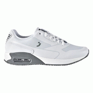 Safety Jogger - Baskets de travail médicales basses sportives à mémoire de forme JUSTIN blanc et gris clair O1 Blanc / Gris clair Taille 39 - 39 ma