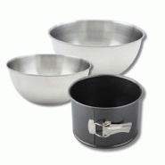 Set pâtisserie 1 moule à panettone 18 cm, 2 bols à mixer, 1 spatule Zenker - noir métal 3176239936957