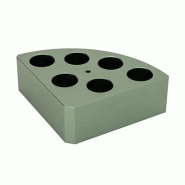 Support poly-block vert, 6 trous, Ø17,8x26mm - Ref.: LBM014 Support poly-block vert, 6 trous, Ø17,8x26mm - Ref.: LBM014