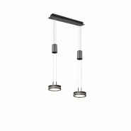 Suspension LED moderne 3x9W 3000K réglable anthracite - TRIO Franklin - gris aluminium 4017807510119