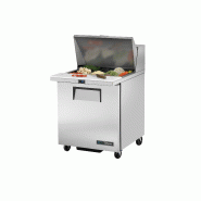 Table de préparation réfrigérée Méga-Comptoir positive 12 bacs GN 1/6 1 porte pleine 184L True
