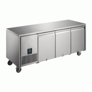 Table réfrigérée négative centrale GN 1/1 profondeur 660 - 3 portes - Serie U Premium 420L | Polar - UA008