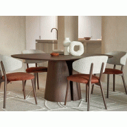 Table de réunion avec plateau en bois massif de 30 mm d'épaisseur Table de réunion avec plateau en bois massif de 30 mm d'épaisseur