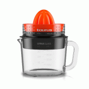 TAURUS Presse-agrumes 30w Transparent, Noir Et Orange 924254000 - transparent verre 924254000