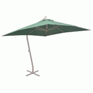 VidaXL Parasol suspendu avec poteau en aluminium 300x300 cm vert Modèle Atlas Soleil Plus - vert 42973