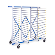 Chariot à étagère pour les pièces peintes avec 4 roulettes pivotantes robustes -  VARIOFLEX