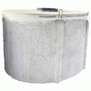 Cuve béton 7500L ovale - Citerne en béton vibré pour récupération d'eau de pluie Cuve béton 7500L ovale - Citerne en béton vibré pour récupération d'eau de pluie