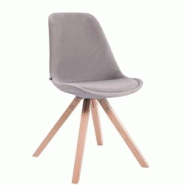 Décoshop26 - Chaise de salle à manger design scandinave en velours gris et pieds en bois clair forme carré 10_0003439 - gris 3000251582918 Décoshop26 - Chaise de salle à manger design scandinave en velours gris et pieds en bois clair forme carré 10_0003439 - gris 3000251582918