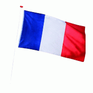 Drapeau de façade France - polyester 90x150cm avec cavalier - égayez votre façade et supportez l'équipe de France