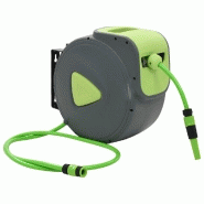 ENROULEUR TUYAU D\'EAU RÉTRACTABLE AUTOMATIQUE FIXÉ MUR 30+2 M 02_0003650