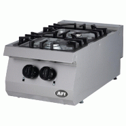 Fourneau gaz 2 feux vifs à poser gamme 700 - 400x700x280 mm - PF2AP7G40