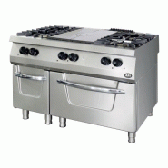 Fourneau gaz + plaque coup de feu sur four gaz - gamme 700 (F4G7FG120+PCF) AFI collin-lucy
