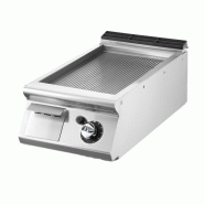 Fry top gaz, top, plaque nervurée chromée 400x730x250 mm - VIRTUS - 4068875005151