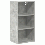 Helloshop26 - Armoire suspendue moderne avec grand espace de stockage 40 x 29,5 x 80 cm en bois d'ingénierie gris béton 02_0053484 - gris Bois massi