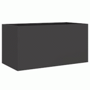 Helloshop26 - Jardinière bac lit surélevé plantes fleurs terrasse jardin 62 x 30 x 29 cm acier noir 02_0037739 - 3000217864928 Helloshop26 - Jardinière bac lit surélevé plantes fleurs terrasse jardin 62 x 30 x 29 cm acier noir 02_0037739 - 3000217864928