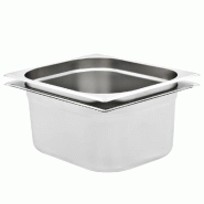 Helloshop26 - Lot de 2 récipients gastronorm empilables 325 x 265 x 150 mm cuisine pratique moderne en acier inoxydable argenté 02_0045987 - argent�