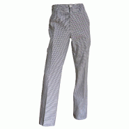 LMA WORKWEAR 1880 Pantalon de cuisine RATATOUILLE - PIED DE POULE L - FR(46) - Taille unique jaune multi-matériau 3473832567176