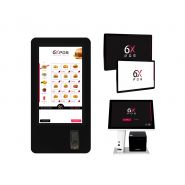 Pack Borne de commande avec Caisse enregistreuse ultra connectée avec et Ecran de cuisine, d'appel pour fast-food Pack Borne de commande avec Caisse enregistreuse ultra connectée avec et Ecran de cuisine, d'appel pour fast-food
