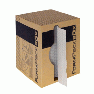 Papier gaufré carton 125gr/m2 avec boîte distributrice rouleau L.0.35mx55m