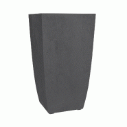 Poetic pot carre haut diva basalt anthracite 42l - noir plastique polypropylène 013691 G.ANT SX1