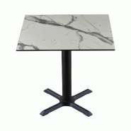 Proloisirs Table Simplify 70X70 cm Marbre Blanc - blanc multi-matériau AG2021