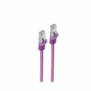 Shiverpeaks Câble patch, Cat. 6A, S/FTP, 1,0 m, violet - violet 4017538071286