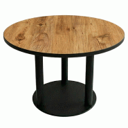Table de restaurant intérieur pine diamètre 110 cm avec le pied jason - tigaone - 3701680324321
