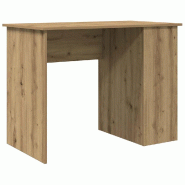 VidaXL Bureau chêne artisanal 100x55x75 cm bois d'ingénierie Modèle Milan Bois - 855857