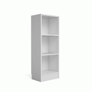 WellHome - Bibliothèque étagère avec 2 étagères en coloris Blanc 41 x 27 x 108 cm - Turia - blanc multi-matériau WH16943 WellHome - Bibliothèque étagère avec 2 étagères en coloris Blanc 41 x 27 x 108 cm - Turia - blanc multi-matériau WH16943