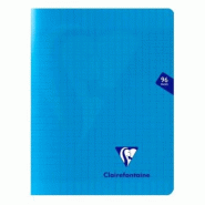 Clairefontaine Lot de 10 Cahier Mimesys 17x22, 96p./48 feuilles 90 g/m² piquées, coloris bleu, Séyès - 3329683237419