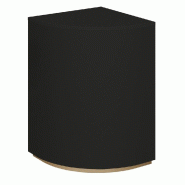 Comptoir angle arrondi 90 degrés - P60xH93,8cm - stratifié noir