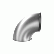Coudes R = 1D, 90º - Diamètres de 80 à 630 mm - Matériaux Galvanisé, Acier Inoxydable - Épaisseurs 1 à 2 mm