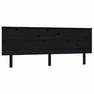 Décoshop26 - Tête de lit accessoire couchage chambre à coucher meuble 204 x 6 x 82,5 cm bois de pin noir TDL0202162 - noir 3000522588007 Décoshop26 - Tête de lit accessoire couchage chambre à coucher meuble 204 x 6 x 82,5 cm bois de pin noir TDL0202162 - noir 3000522588007