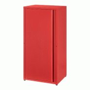 Helloshop26 - Armoire étagère 88 x 40 x 35 cm meuble de rangement métallique acier rouge 03_0008908 - rouge métal 3000224410798